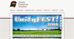 Desktop Screenshot of nampachristianschools.com